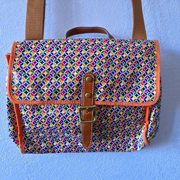 Fossil Handbags - FOSSIL Multi-Color Crossbody Geometric Purse